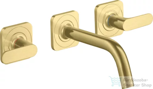 Hansgrohe AXOR Citterio M falsík alatti mosdó csaptelep 16,6 cm-es kifolyóval,szálcsiszolt sárgaréz hatású 34313950