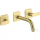 Hansgrohe AXOR Citterio M falsík alatti mosdó csaptelep 16,6 cm-es kifolyóval,szálcsiszolt sárgaréz hatású 34313950