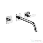 Hansgrohe AXOR Citterio M 3-lyukú, falsík alatti mosdócsaptelep takarórozettákkal és hosszú kifolyóval DN15, króm 34315000
