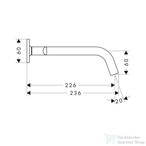 Hansgrohe AXOR Citterio M 3-lyukú, falsík alatti mosdócsaptelep takarórozettákkal és hosszú kifolyóval DN15, króm 34315000