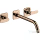 Hansgrohe AXOR Citterio M falsík alatti mosdó csaptelep 22,6 cm-es kifolyóval,polírozott vörös arany hatású 34315300
