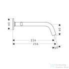 Hansgrohe AXOR Citterio M falsík alatti mosdó csaptelep 22,6 cm-es kifolyóval,polírozott vörös arany hatású 34315300
