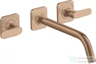 Hansgrohe AXOR Citterio M falsík alatti mosdó csaptelep 22,6 cm-es kifolyóval,szálcsiszolt vörös arany hatású 34315310