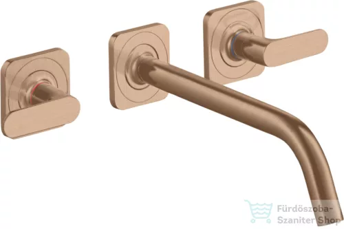 Hansgrohe AXOR Citterio M falsík alatti mosdó csaptelep 22,6 cm-es kifolyóval,szálcsiszolt vörös arany hatású 34315310