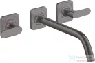Hansgrohe AXOR Citterio M falsík alatti mosdó csaptelep 22,6 cm-es kifolyóval,szálcsiszolt fekete króm 34315340