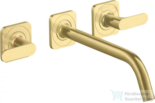 Hansgrohe AXOR Citterio M falsík alatti mosdó csaptelep 22,6 cm-es kifolyóval,szálcsiszolt sárgaréz hatású 34315950