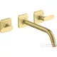 Hansgrohe AXOR Citterio M falsík alatti mosdó csaptelep 22,6 cm-es kifolyóval,szálcsiszolt sárgaréz hatású 34315950