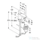 Kludi PURE&SOLID egykaros mosdó csaptelep 60 NA 15, automata leeresztővel, króm 343850575