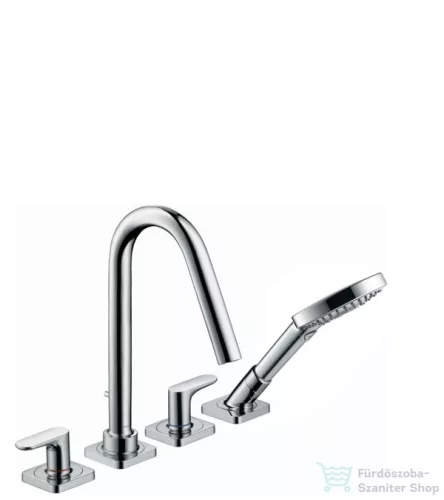 Hansgrohe AX CITTERIO 4-lyukú, épített peremre szerelhető kádcsaptelep, króm 34454000