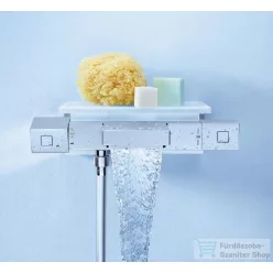   Grohe Grohtherm Cube termosztátos kádcsaptelep Grohe EasyReach zuhanypolccal 34502000
