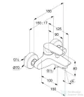 Kludi PURE&SOLID egykaros kádtöltő- és zuhanycsap NA 15, króm 346810575