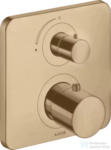 Hansgrohe AXOR Citterio M falsík alatti termosztátos kád/zuhany csaptelep elzárószeleppel,szálcsiszolt bronz 34705140