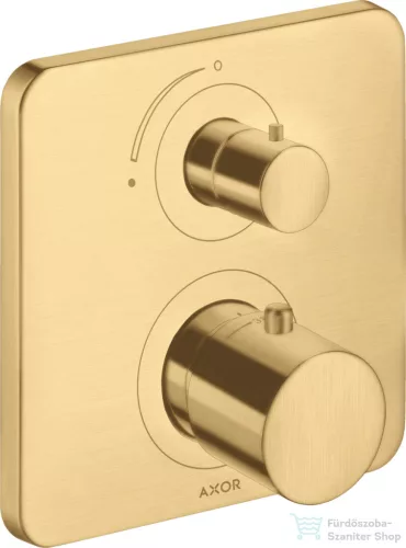 Hansgrohe AXOR Citterio M falsík alatti termosztátos kád/zuhany csaptelep elzárószeleppel,szálcsiszolt arany hatású 34705250
