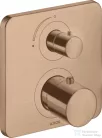 Hansgrohe AXOR Citterio M falsík alatti termosztátos kád/zuhany csaptelep elzárószeleppel,szálcsiszolt vörös arany hatású 34705310