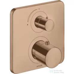   Hansgrohe AXOR Citterio M falsík alatti termosztátos kád/zuhany csaptelep elzárószeleppel,szálcsiszolt vörös arany hatású 34705310