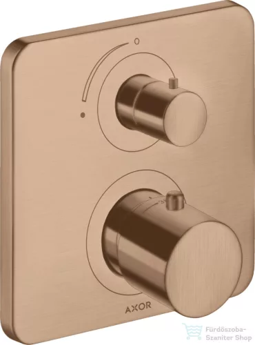 Hansgrohe AXOR Citterio M falsík alatti termosztátos kád/zuhany csaptelep elzárószeleppel,szálcsiszolt vörös arany hatású 34705310