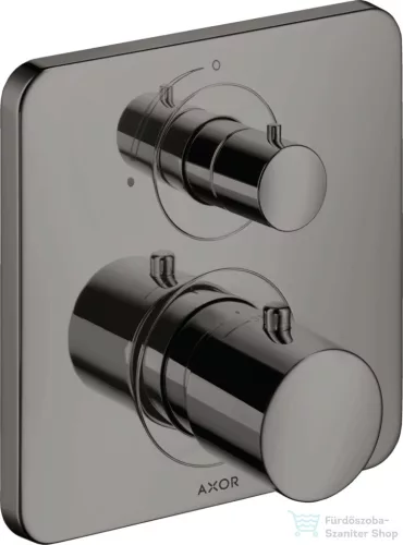 Hansgrohe AXOR Citterio M falsík alatti termosztátos kád/zuhany csaptelep elzárószeleppel,polírozott fekete króm 34705330