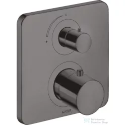   Hansgrohe AXOR Citterio M falsík alatti termosztátos kád/zuhany csaptelep elzárószeleppel,szálcsiszolt fekete króm 34705340