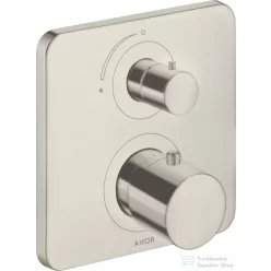  Hansgrohe AXOR Citterio M falsík alatti termosztátos kád/zuhany csaptelep elzárószeleppel,rozsdamentes acél hatású 34705800