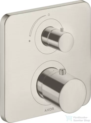 Hansgrohe AXOR Citterio M falsík alatti termosztátos kád/zuhany csaptelep elzárószeleppel,rozsdamentes acél hatású 34705800