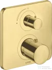 Hansgrohe AXOR Citterio M falsík alatti termosztátos kád/zuhany csaptelep elzárószeleppel,szálcsiszolt sárgaréz hatású 34705950