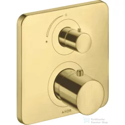   Hansgrohe AXOR Citterio M falsík alatti termosztátos kád/zuhany csaptelep elzárószeleppel,szálcsiszolt sárgaréz hatású 34705950