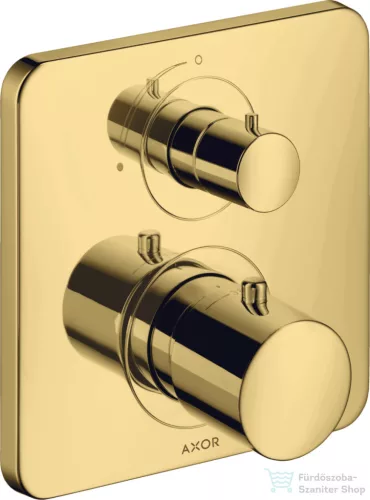 Hansgrohe AXOR Citterio M falsík alatti termosztátos kád/zuhany csaptelep elzárószeleppel,polírozott arany hatású 34705990