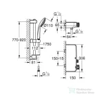 Grohe Grohtherm Smartcontrol termosztátos zuhanycsaptelep zuhanyszettel 34721000