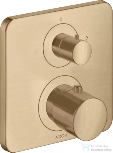 Hansgrohe AXOR Citterio M falsík alatti termosztátos kád/zuhany csaptelep elzárószeleppel,szálcsiszolt bronz 34725140