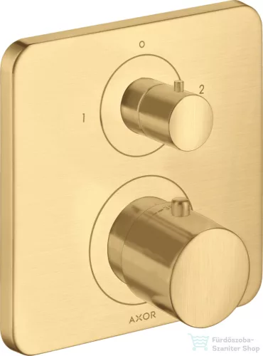 Hansgrohe AXOR Citterio M falsík alatti termosztátos kád/zuhany csaptelep elzárószeleppel,szálcsiszolt arany hatású 34725250