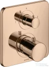 Hansgrohe AXOR Citterio M falsík alatti termosztátos kád/zuhany csaptelep elzárószeleppel,polírozott vörös arany hatású 34725300