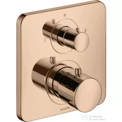   Hansgrohe AXOR Citterio M falsík alatti termosztátos kád/zuhany csaptelep elzárószeleppel,polírozott vörös arany hatású 34725300