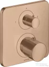 Hansgrohe AXOR Citterio M falsík alatti termosztátos kád/zuhany csaptelep elzárószeleppel,szálcsiszolt vörös arany hatású 34725310
