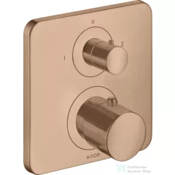   Hansgrohe AXOR Citterio M falsík alatti termosztátos kád/zuhany csaptelep elzárószeleppel,szálcsiszolt vörös arany hatású 34725310