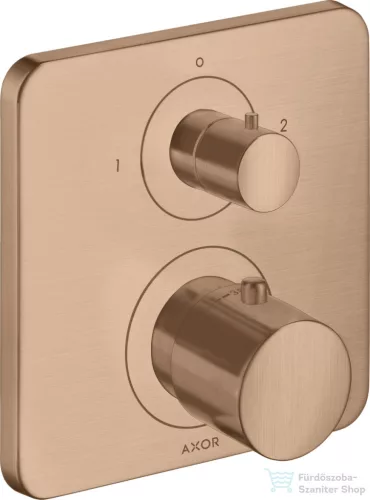 Hansgrohe AXOR Citterio M falsík alatti termosztátos kád/zuhany csaptelep elzárószeleppel,szálcsiszolt vörös arany hatású 34725310