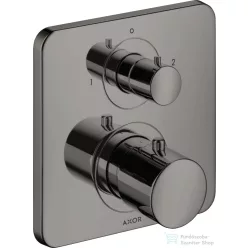   Hansgrohe AXOR Citterio M falsík alatti termosztátos kád/zuhany csaptelep elzárószeleppel,polírozott fekete króm 34725330
