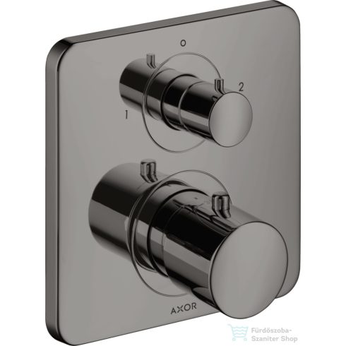 Hansgrohe AXOR Citterio M falsík alatti termosztátos kád/zuhany csaptelep elzárószeleppel,polírozott fekete króm 34725330