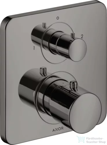 Hansgrohe AXOR Citterio M falsík alatti termosztátos kád/zuhany csaptelep elzárószeleppel,polírozott fekete króm 34725330
