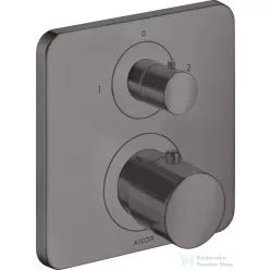   Hansgrohe AXOR Citterio M falsík alatti termosztátos kád/zuhany csaptelep elzárószeleppel,szálcsiszolt fekete króm 34725340