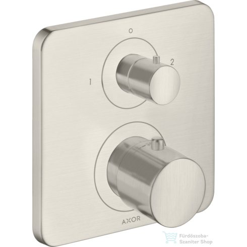 Hansgrohe AXOR Citterio M falsík alatti termosztátos kád/zuhany csaptelep elzárószeleppel,rozsdamentes acél hatású 34725800