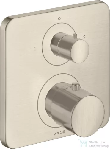 Hansgrohe AXOR Citterio M falsík alatti termosztátos kád/zuhany csaptelep elzárószeleppel,Szálcsiszolt nikkel 34725820