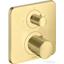   Hansgrohe AXOR Citterio M falsík alatti termosztátos kád/zuhany csaptelep elzárószeleppel,szálcsiszolt sárgaréz hatású 34725950