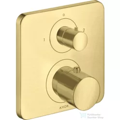   Hansgrohe AXOR Citterio M falsík alatti termosztátos kád/zuhany csaptelep elzárószeleppel,szálcsiszolt sárgaréz hatású 34725950