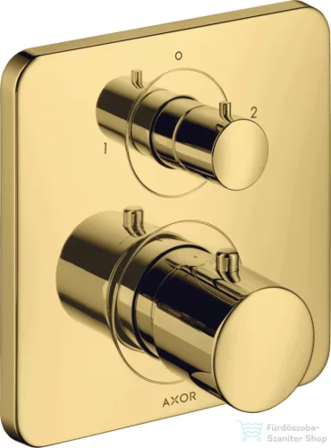 Hansgrohe AXOR Citterio M falsík alatti termosztátos kád/zuhany csaptelep elzárószeleppel,polírozott arany hatású 34725990
