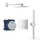Grohe Grohtherm Cube termosztátos zuhanyrendszer Rainshower allure fejzuhannyal 34741000