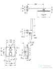 Grohe Grohtherm Cube termosztátos zuhanyrendszer Rainshower allure fejzuhannyal 34741000
