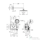 Grohe Grohtherm Smartcontrol falsík alatti termosztátos zuhanyrendszer 34743000