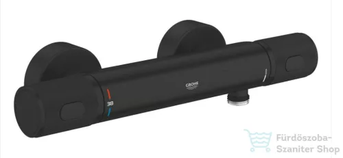 Grohe PRECISION FEEL termosztátos zuhany csaptelep zuhanyszett nélkül, matt fekete 347902430