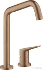 Hansgrohe AXOR Citterio M 2 üléses mosogató csaptelep DN15, szálcsiszolt vörös arany hatású 34820310