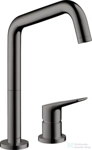 Hansgrohe AXOR Citterio M 2 üléses mosogató csaptelep DN15, polírozott fekete króm 34820330